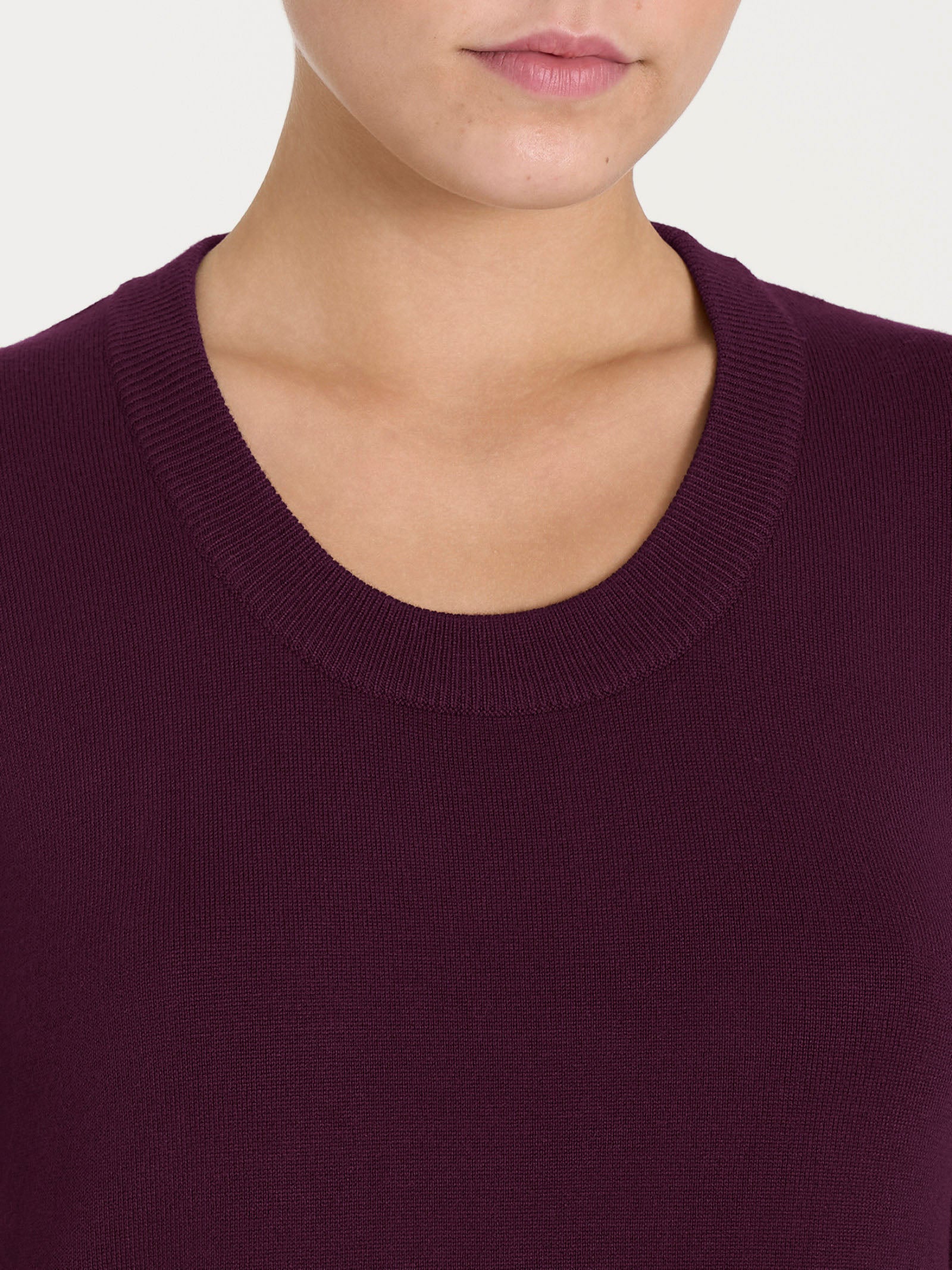 Maglia con scollo madonna Four Seasons Viola Donna - Ragno