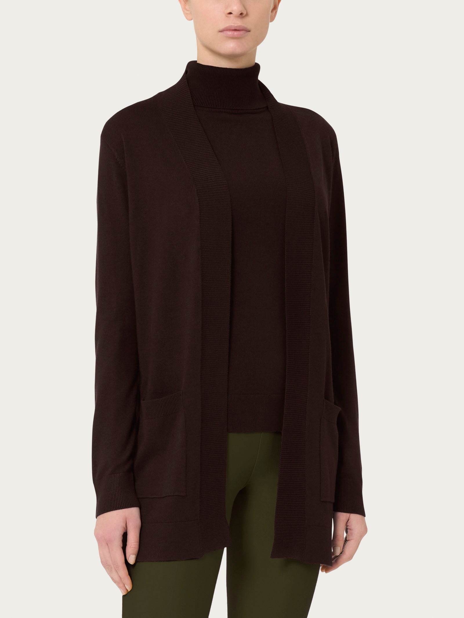 Cardigan con bottoni Four Seasons Marroni Donna - Ragno