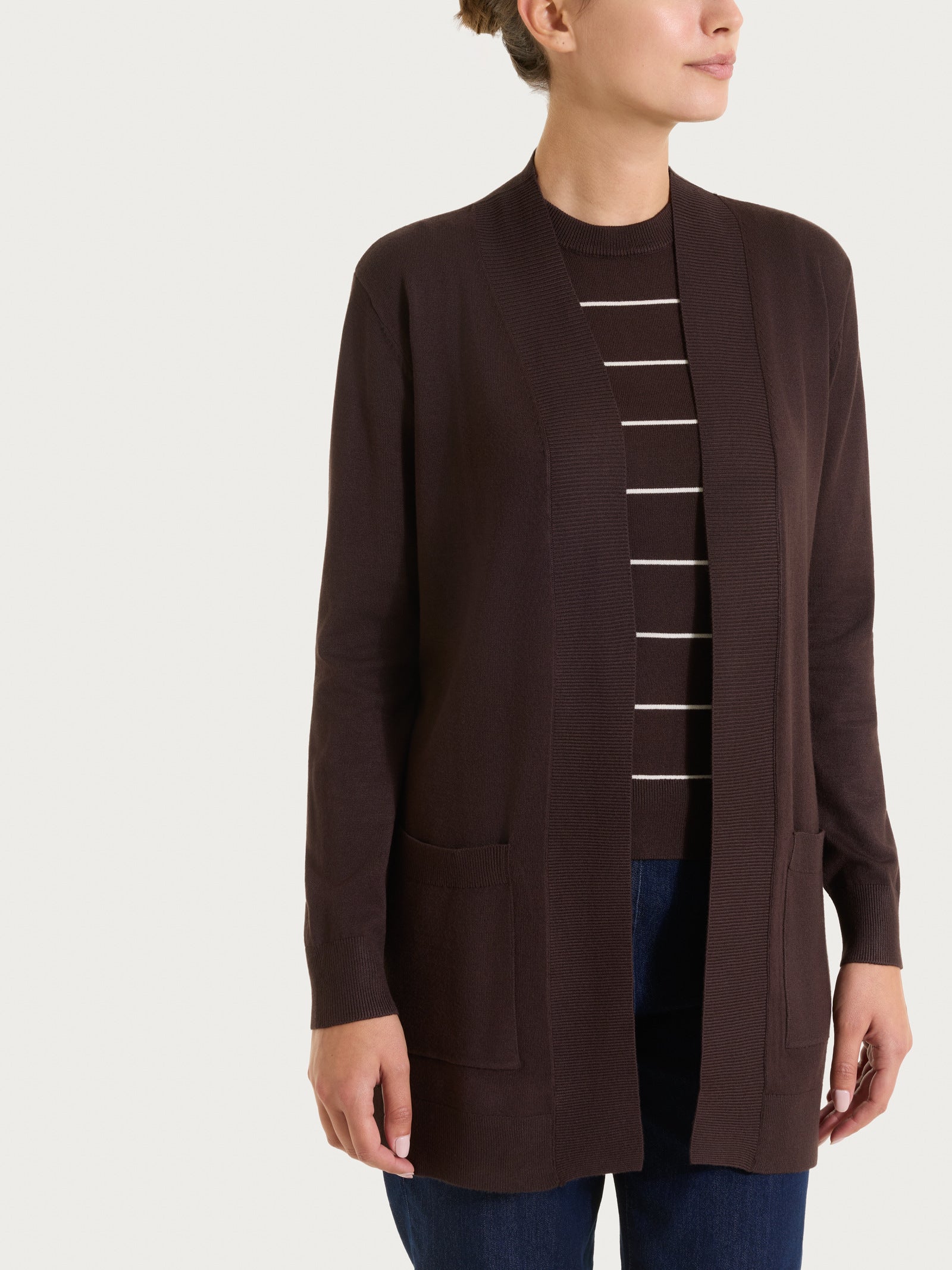 Cardigan con bottoni Four Seasons Marroni Donna - Ragno