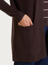 Cardigan con bottoni Four Seasons Marroni Donna - Ragno