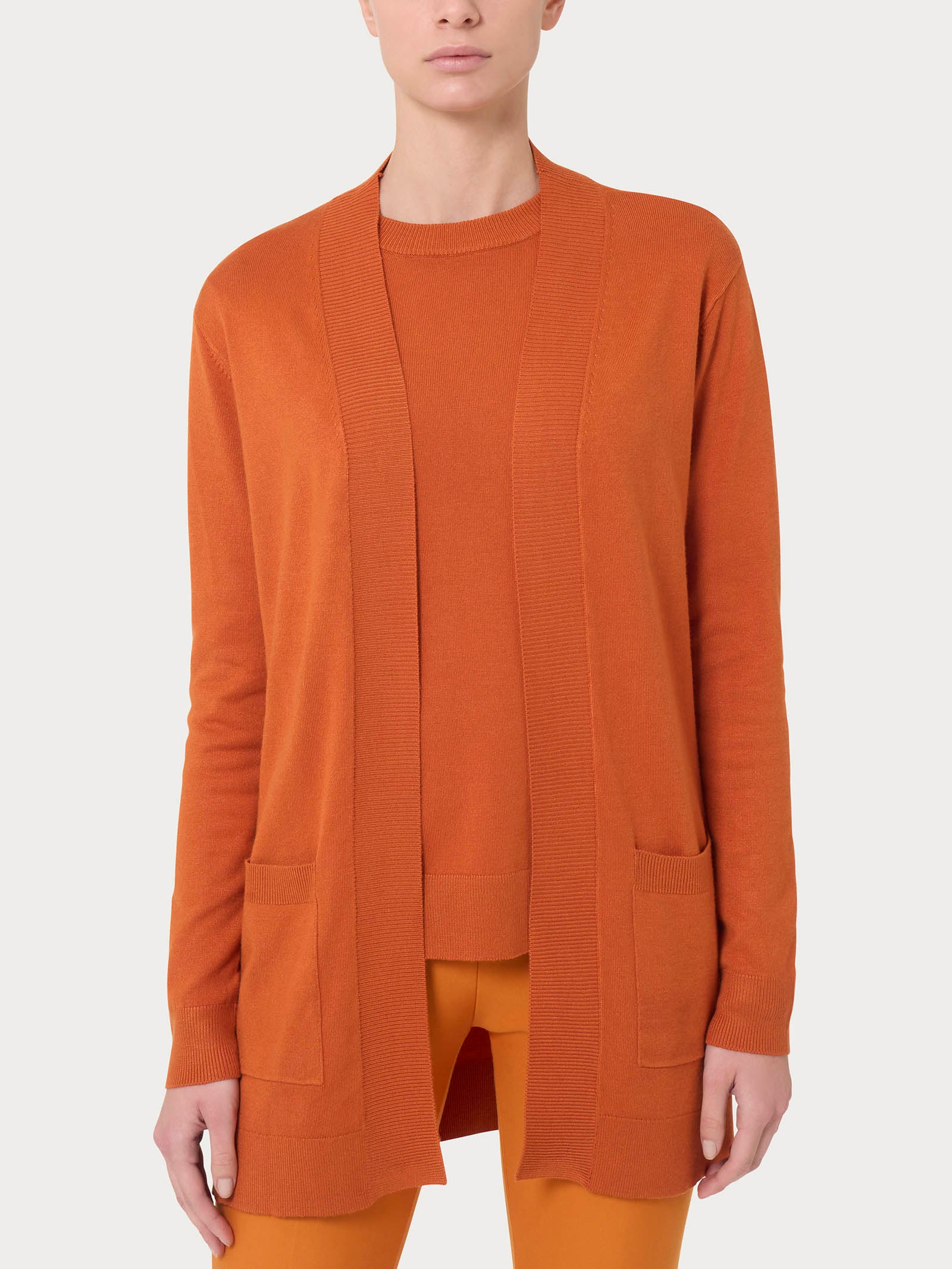 Cardigan con bottoni Four Seasons Arancioni Donna - Ragno