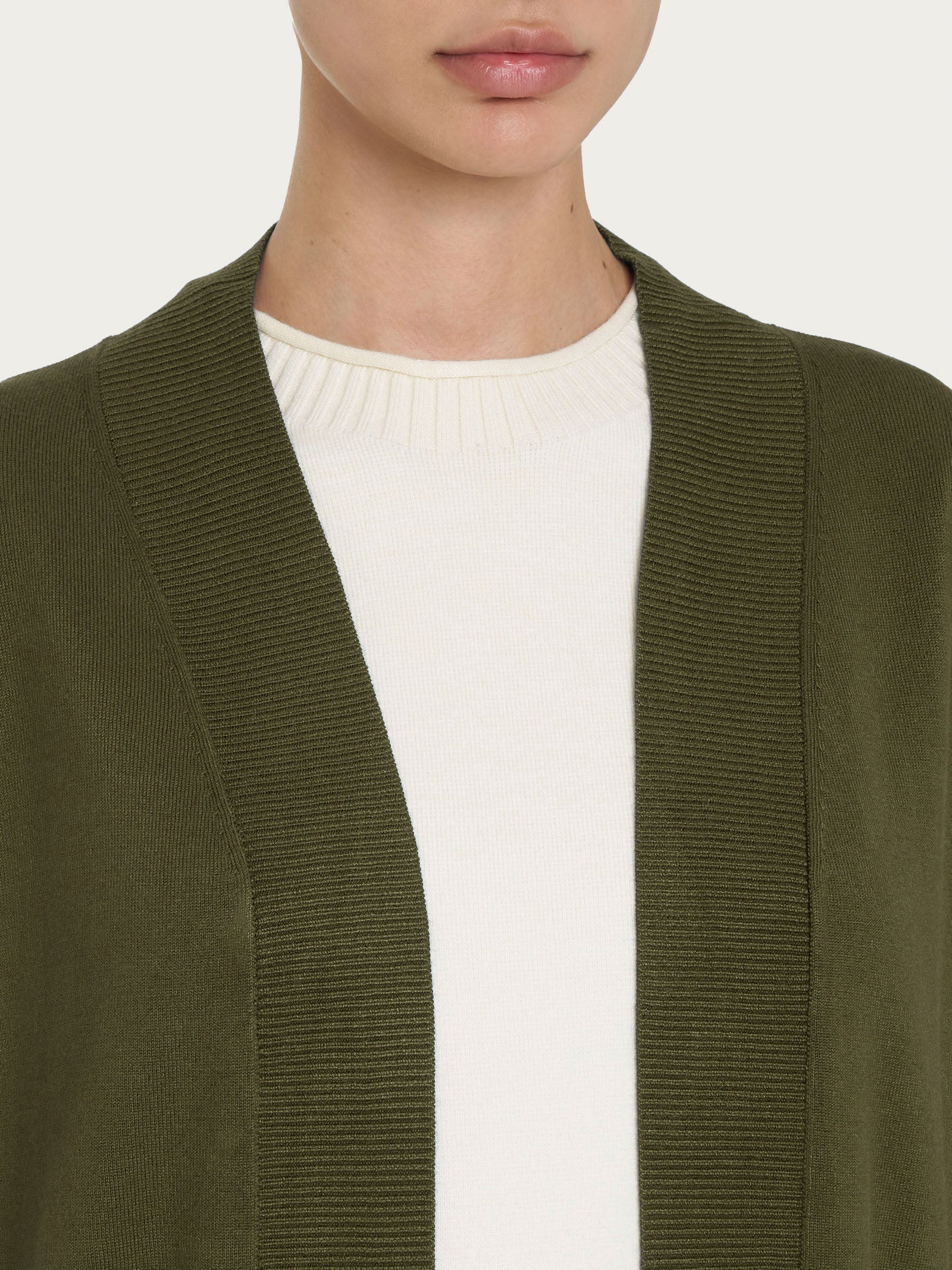 Cardigan lungo Four Seasons Verdi Donna - Ragno