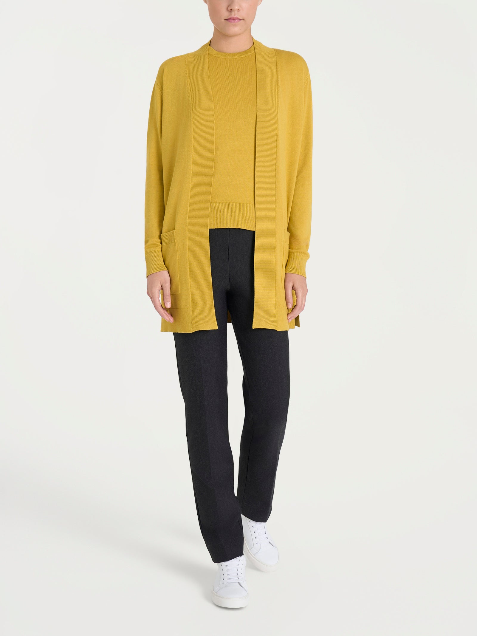 Cardigan lungo Four Seasons Gialli Donna - Ragno