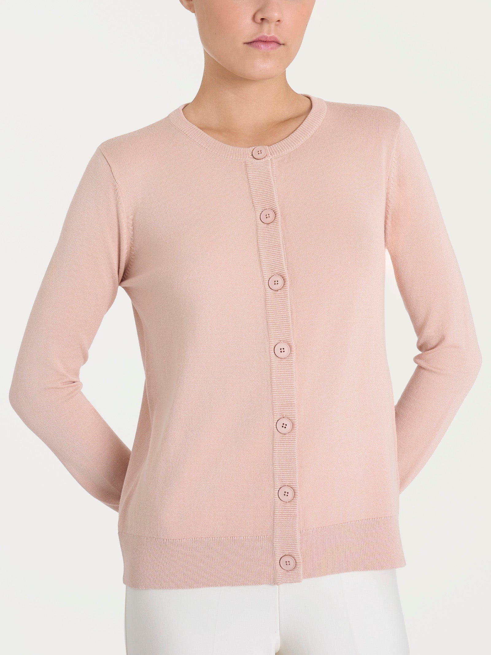 Cardigan con bottoni Four Seasons Rosa Donna - Ragno
