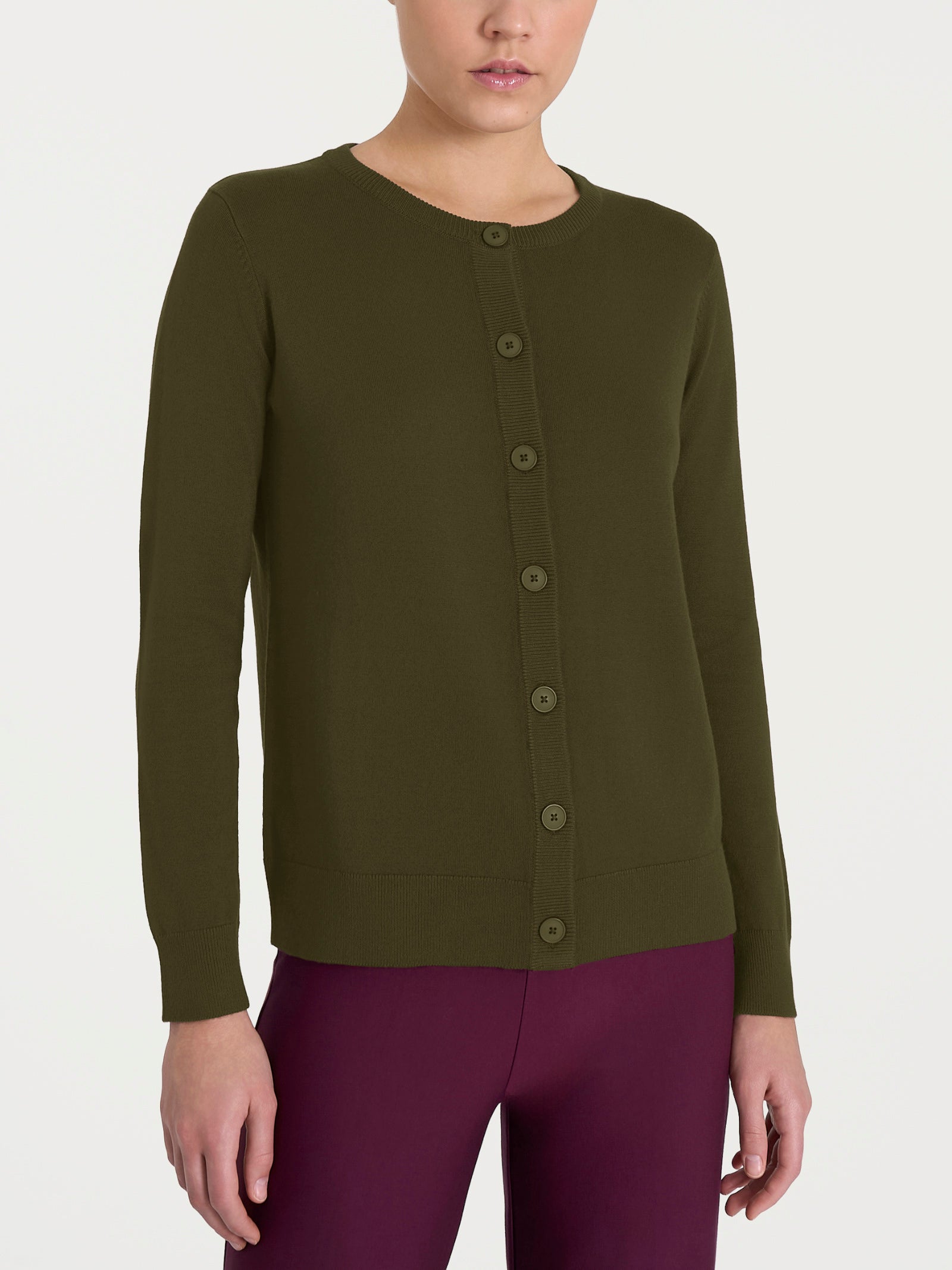 Cardigan con bottoni Four Seasons Verdi Donna - Ragno