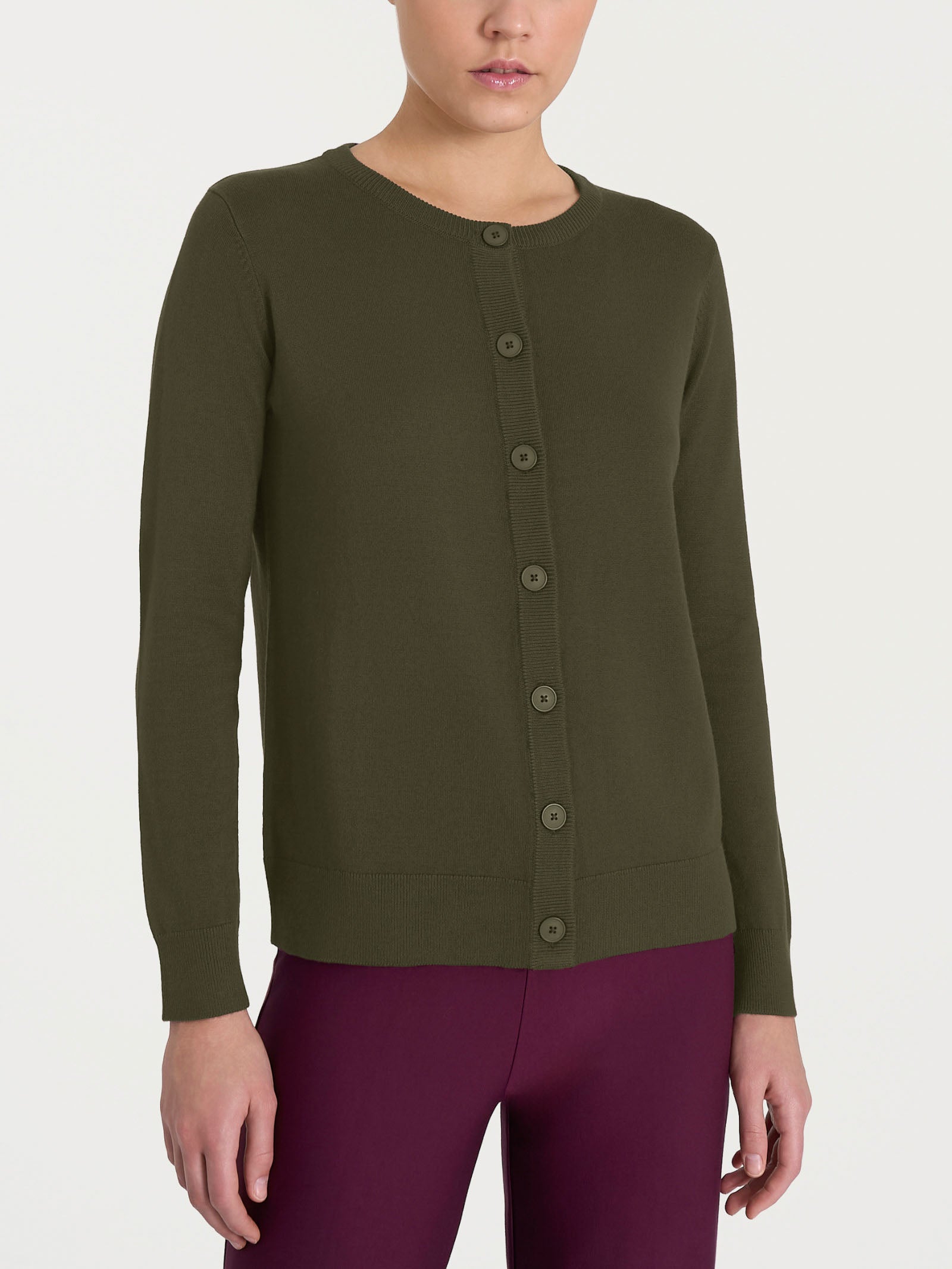 Cardigan con bottoni Four Seasons Verdi Donna - Ragno