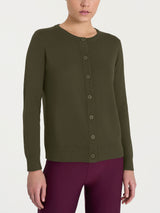 Cardigan con bottoni Four Seasons Verdi Donna - Ragno