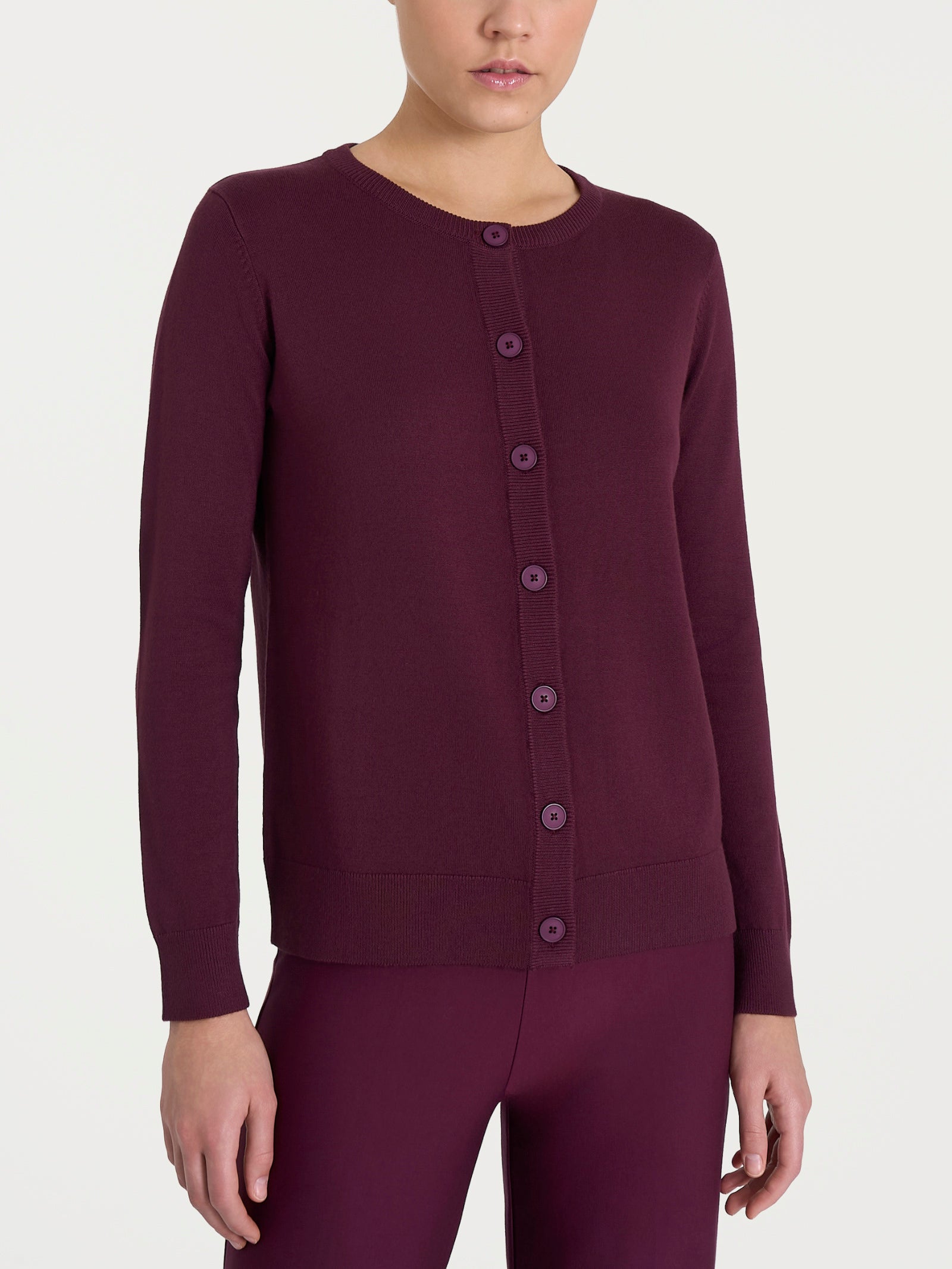 Cardigan con bottoni Four Seasons Viola Donna - Ragno