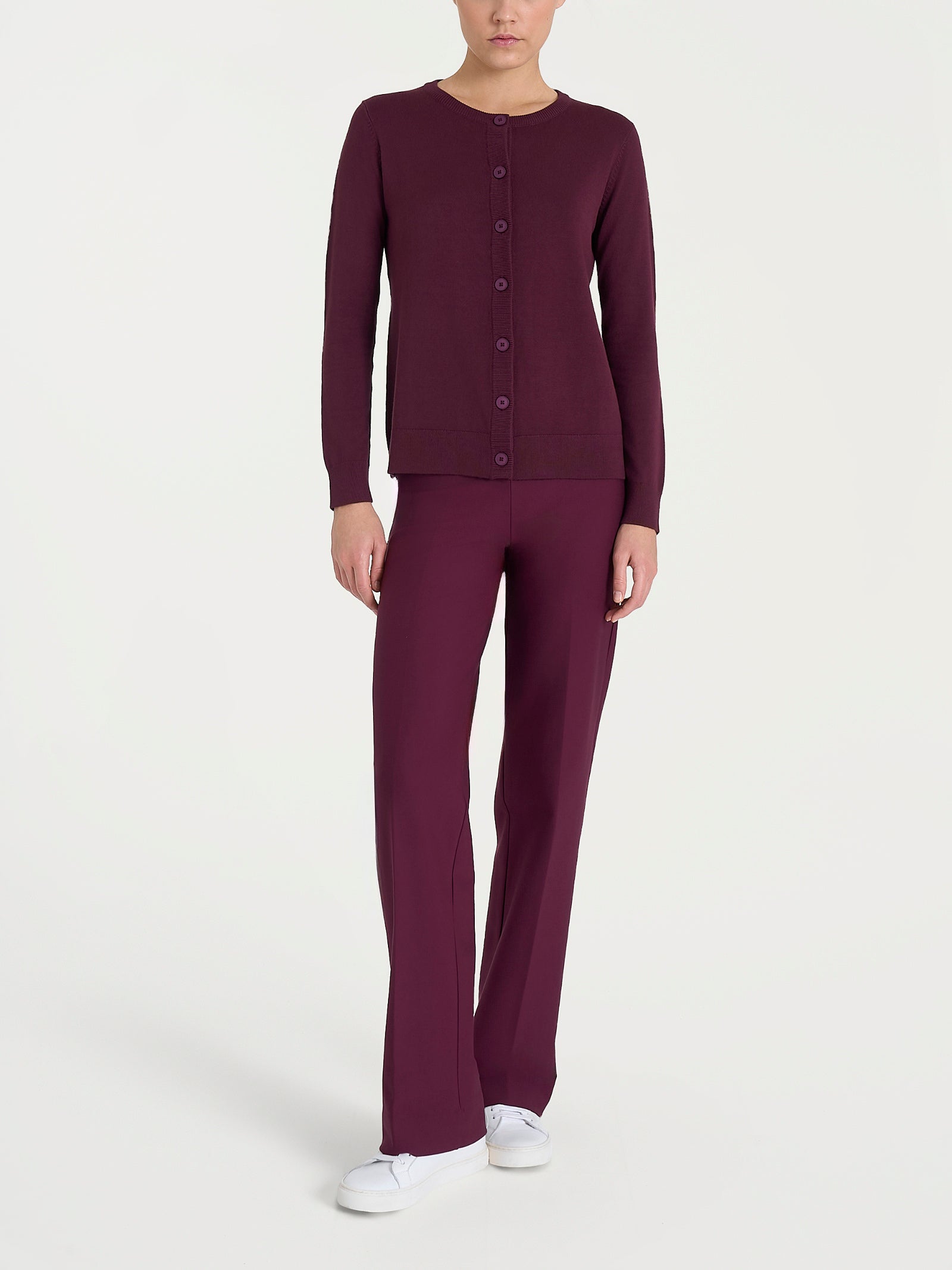 Cardigan con bottoni Four Seasons Viola Donna - Ragno