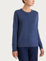 Cardigan con bottoni Four Seasons Blu Donna - Ragno