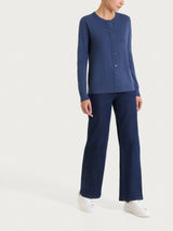 Cardigan con bottoni Four Seasons Blu Donna - Ragno