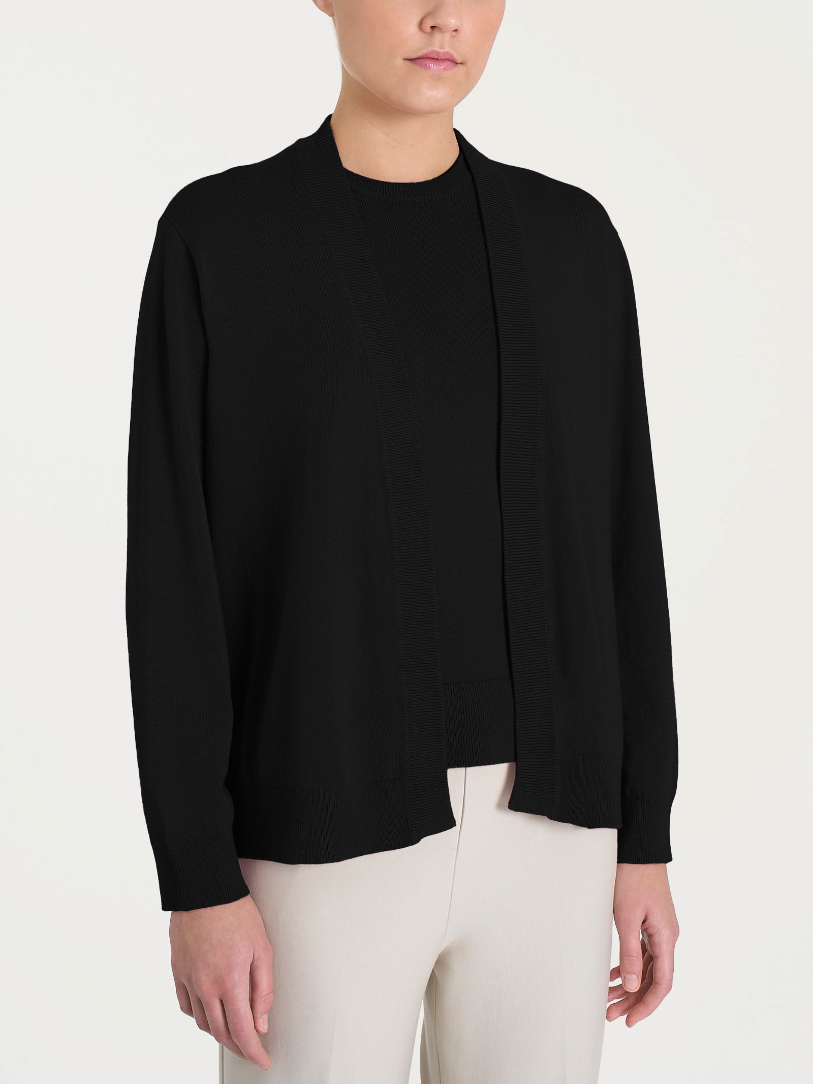 Cardigan corto Four Seasons Neri Donna - Ragno