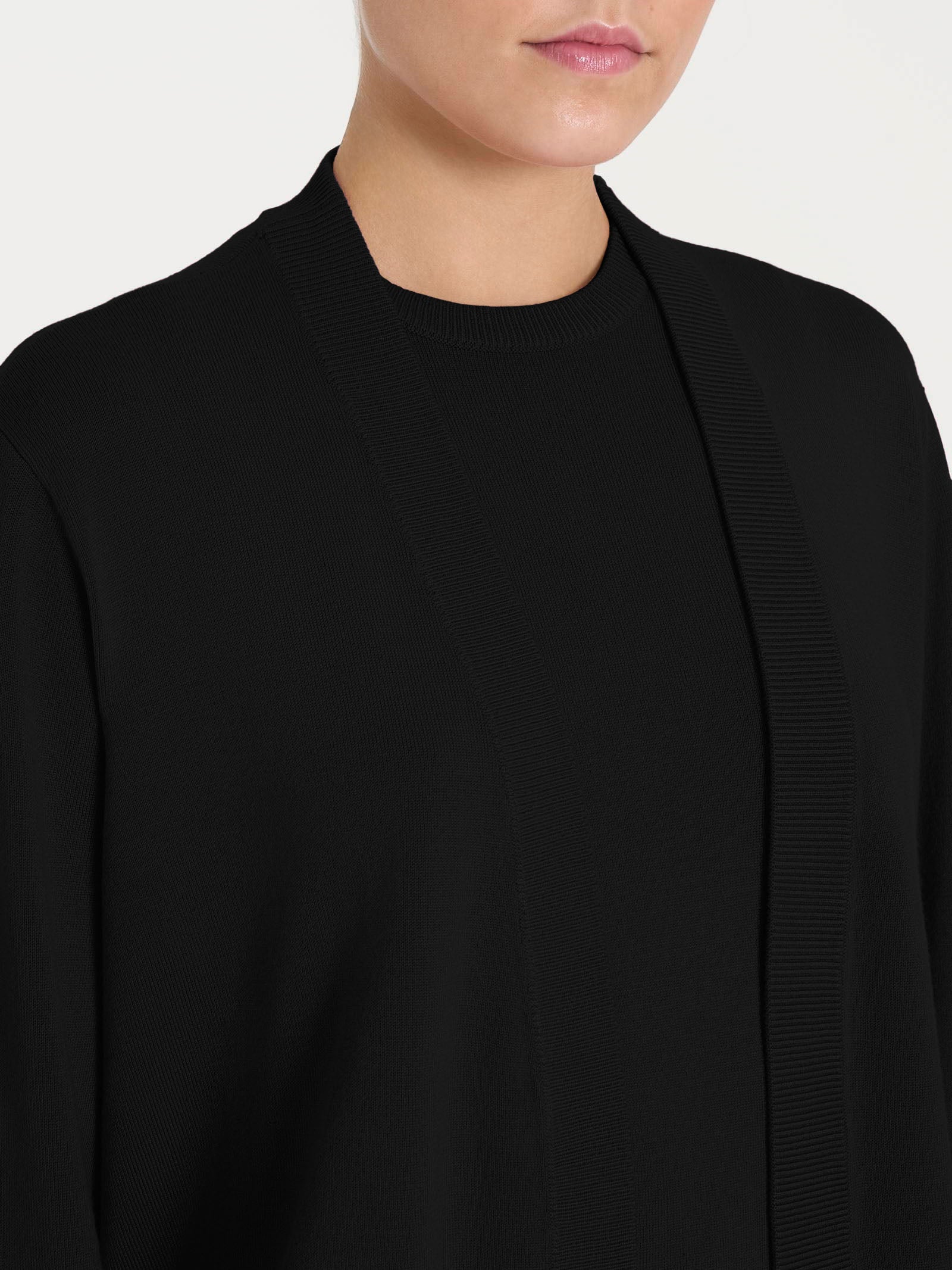 Cardigan corto Four Seasons Neri Donna - Ragno