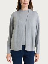 Kurze Strickjacke „Four Seasons“ in Nero für Damen – Ragno
