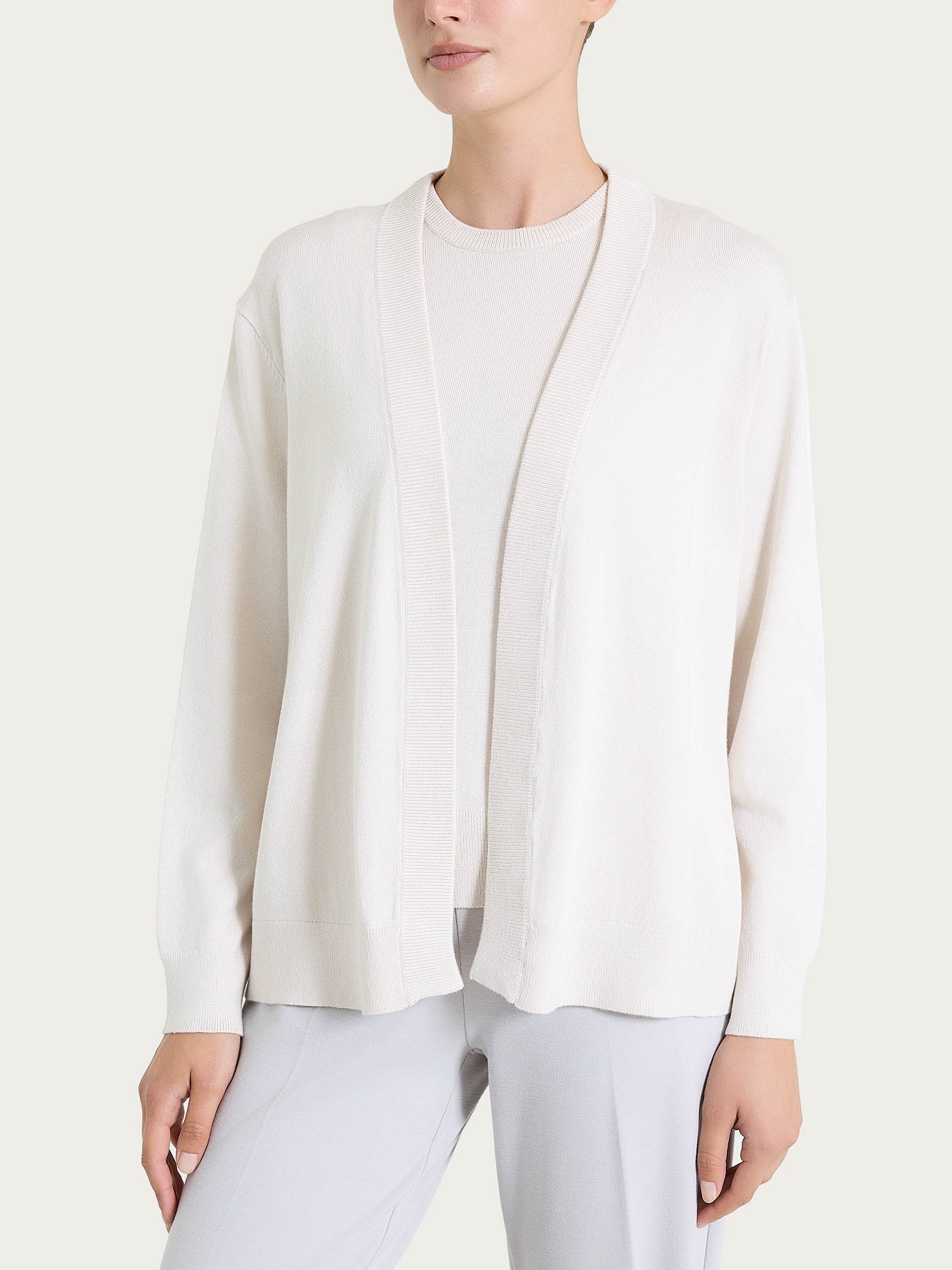 Cardigan corto Four Seasons Bianchi Donna - Ragno