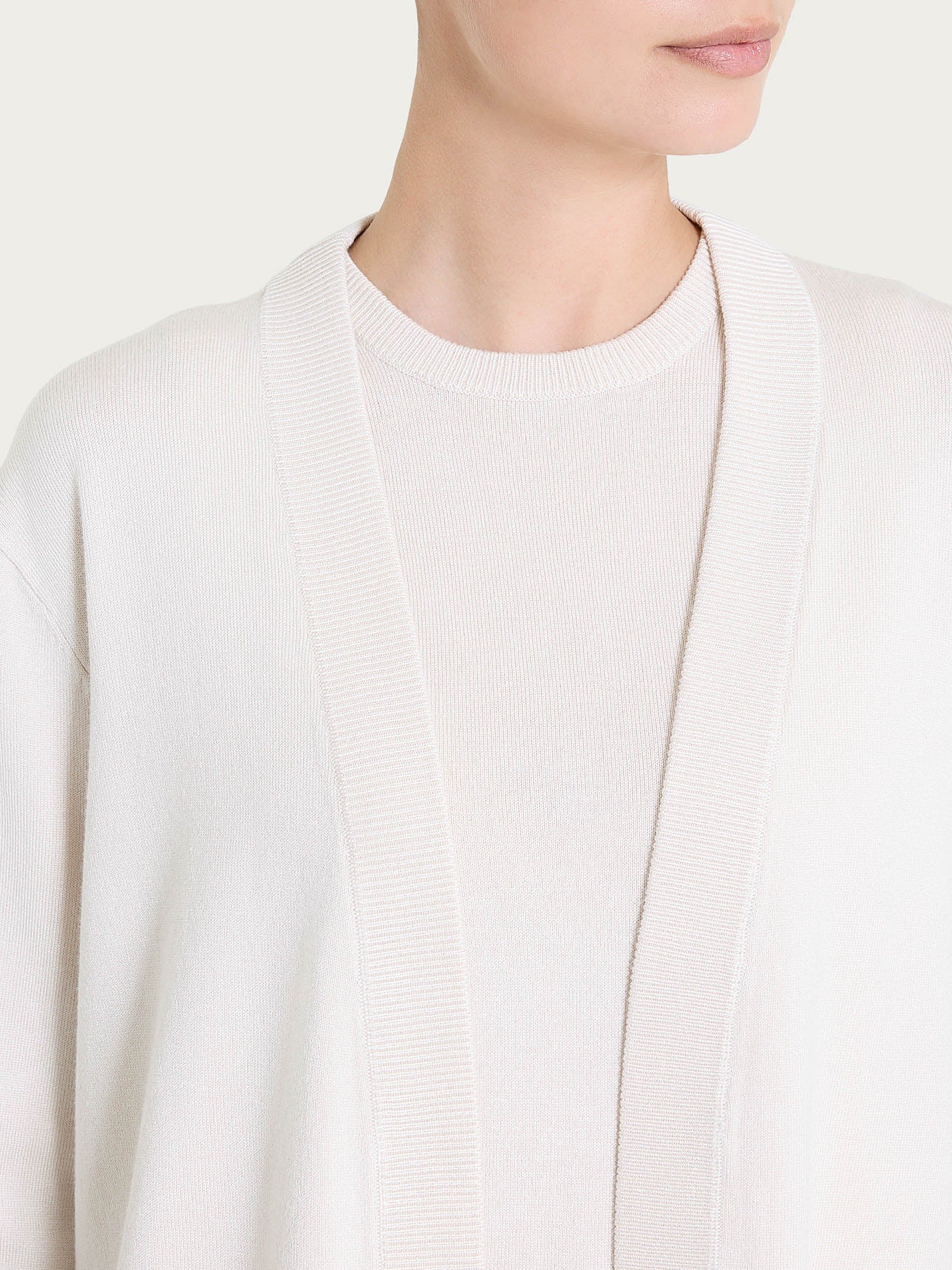 Cardigan corto Four Seasons Bianchi Donna - Ragno