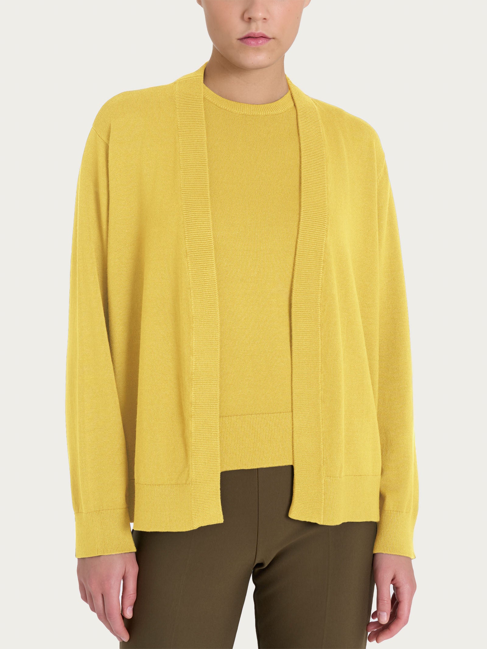 Cardigan corto Four Seasons Gialli Donna - Ragno