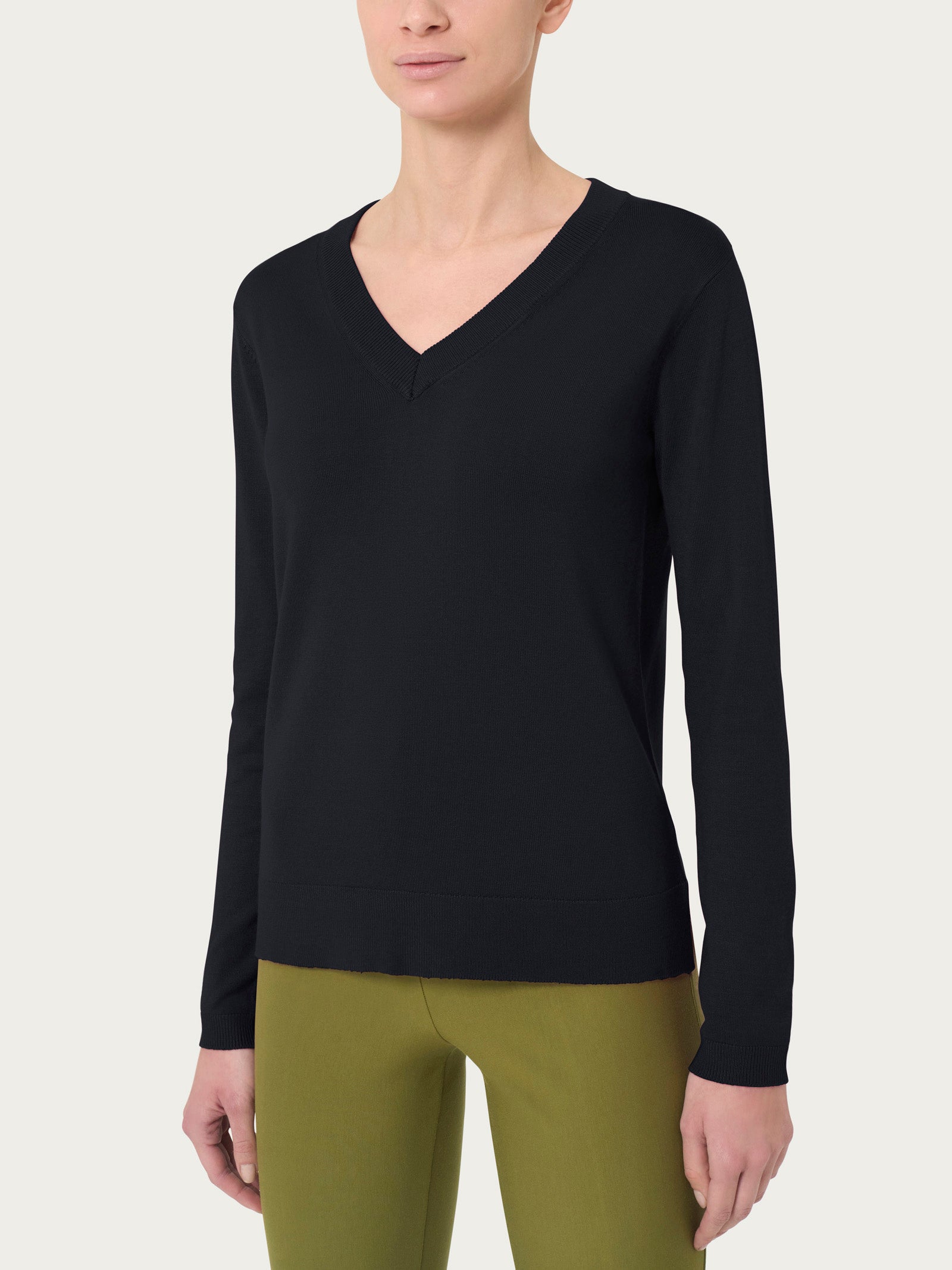Maglia con scollo a V Four Seasons Neri Donna - Ragno