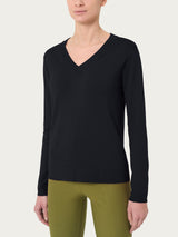 Maglia con scollo a V Four Seasons Neri Donna - Ragno