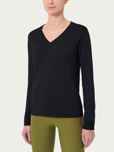 Maglia con scollo a V Four Seasons Neri Donna - Ragno