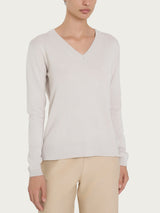 Maglia con scollo a V Four Seasons Bianchi Donna - Ragno