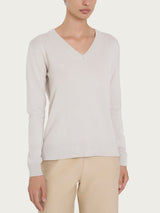 Maglia con scollo a V Four Seasons Bianchi Donna - Ragno