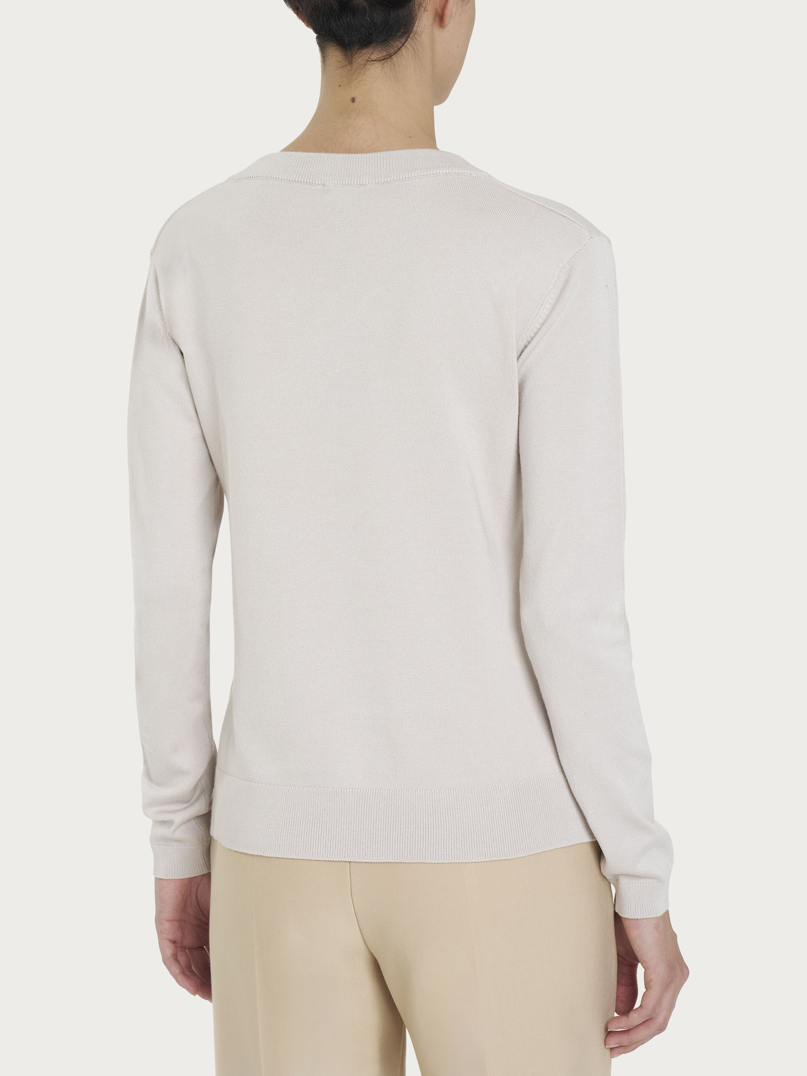 Maglia con scollo a V Four Seasons Bianchi Donna - Ragno