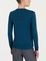Maglia con scollo a V Four Seasons Blu Donna - Ragno