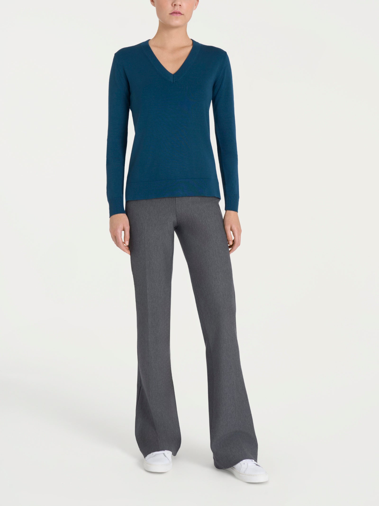 Maglia con scollo a V Four Seasons Blu Donna - Ragno