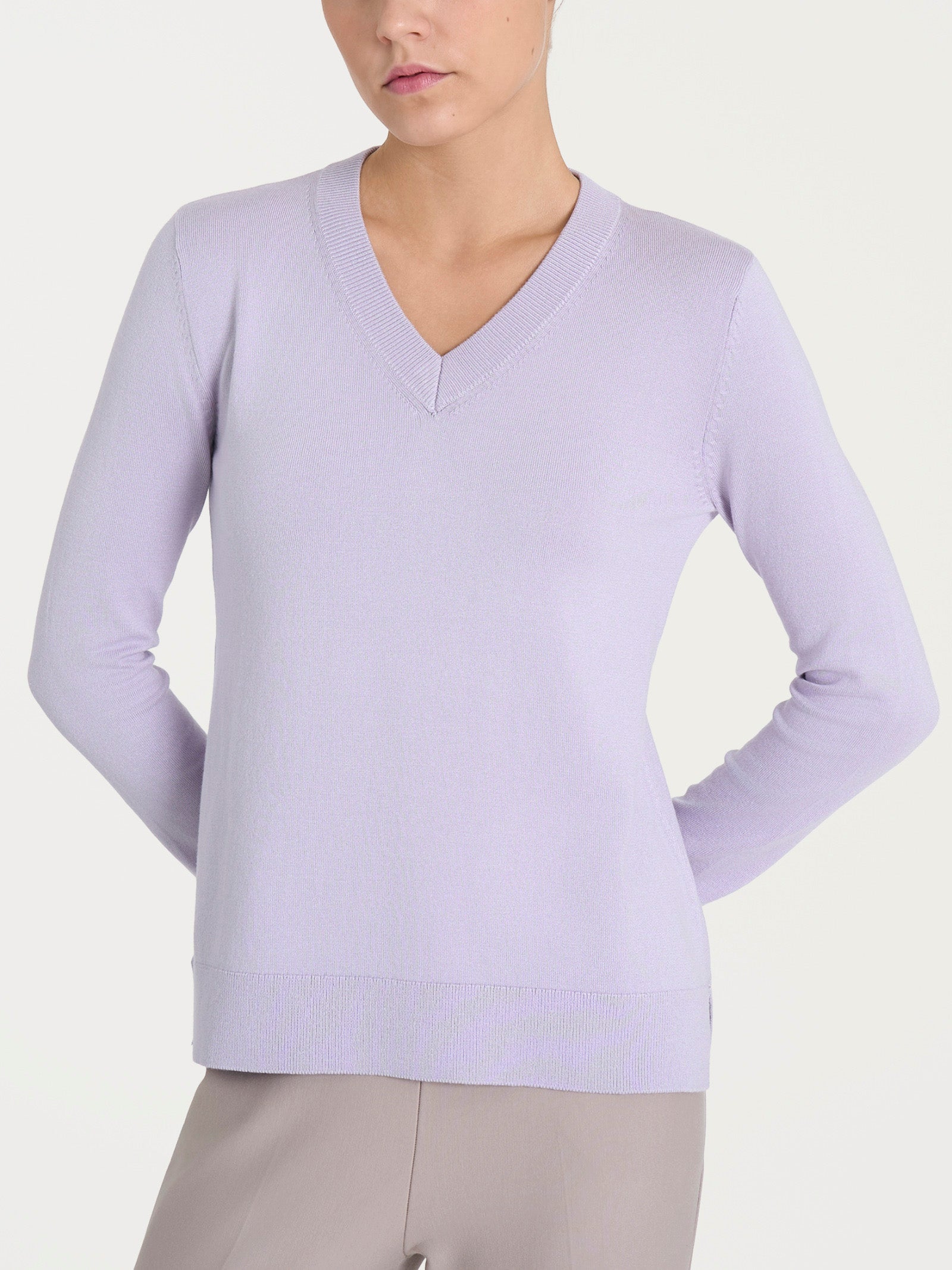 Maglia con scollo a V Four Seasons Rosa Donna - Ragno