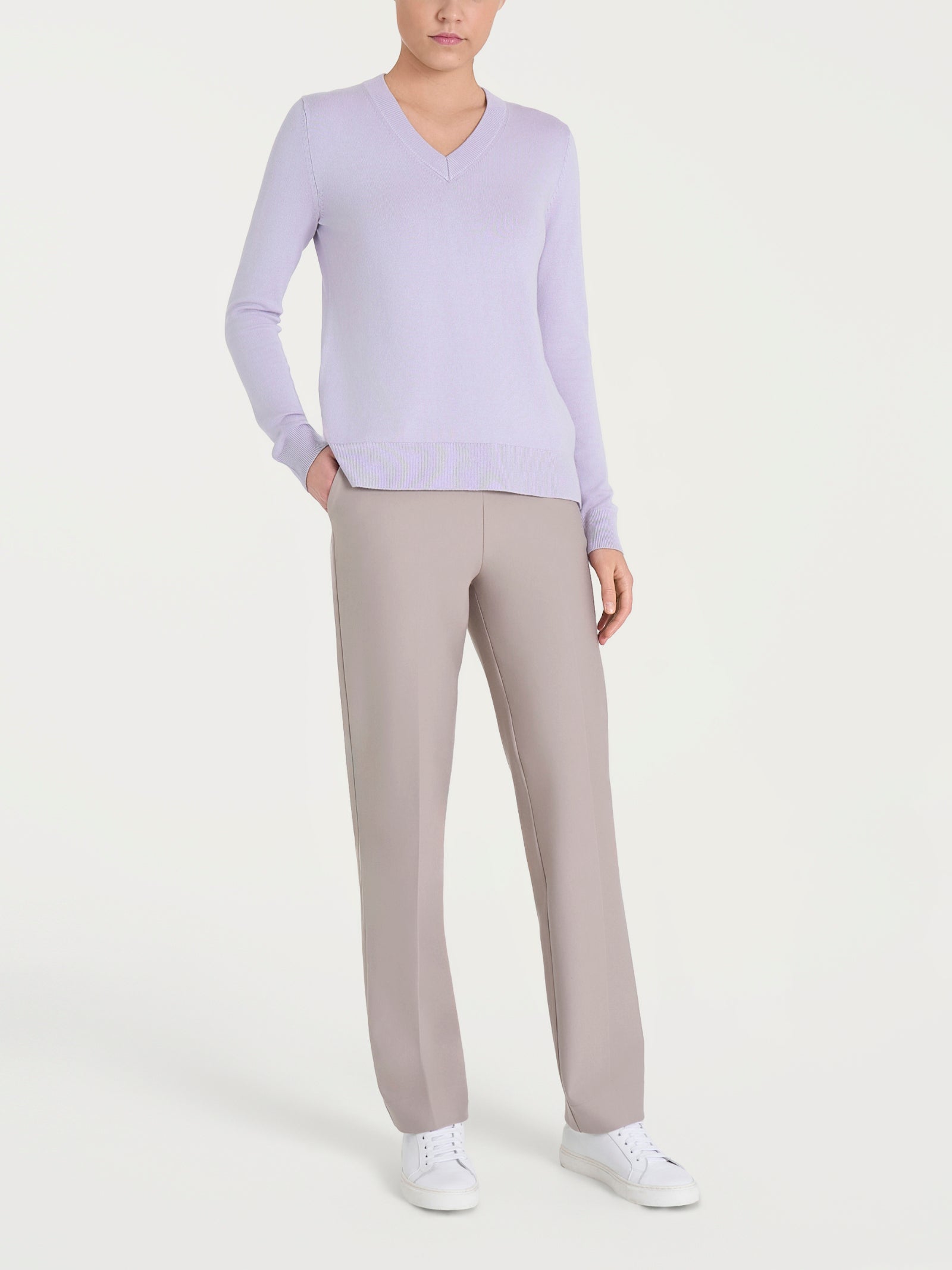 Maglia con scollo a V Four Seasons Rosa Donna - Ragno