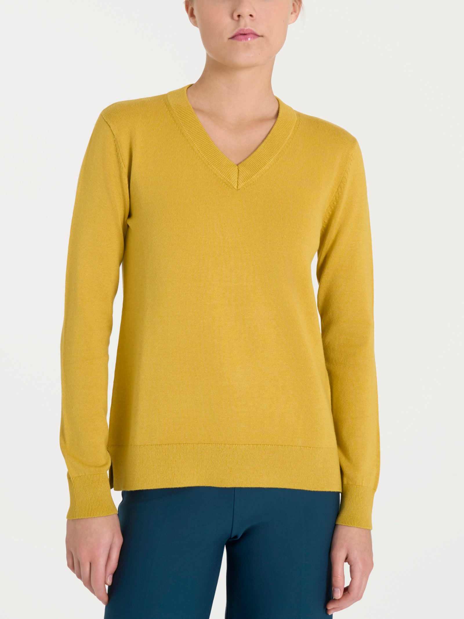 Maglia con scollo a V Four Seasons Gialli Donna - Ragno