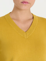 Maglia con scollo a V Four Seasons Gialli Donna - Ragno