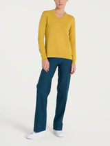 Maglia con scollo a V Four Seasons Gialli Donna - Ragno