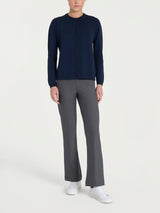 Cardigan corto con due bottoni Four Seasons Blu Donna - Ragno
