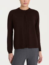 Cardigan corto con due bottoni Four Seasons Marroni Donna - Ragno