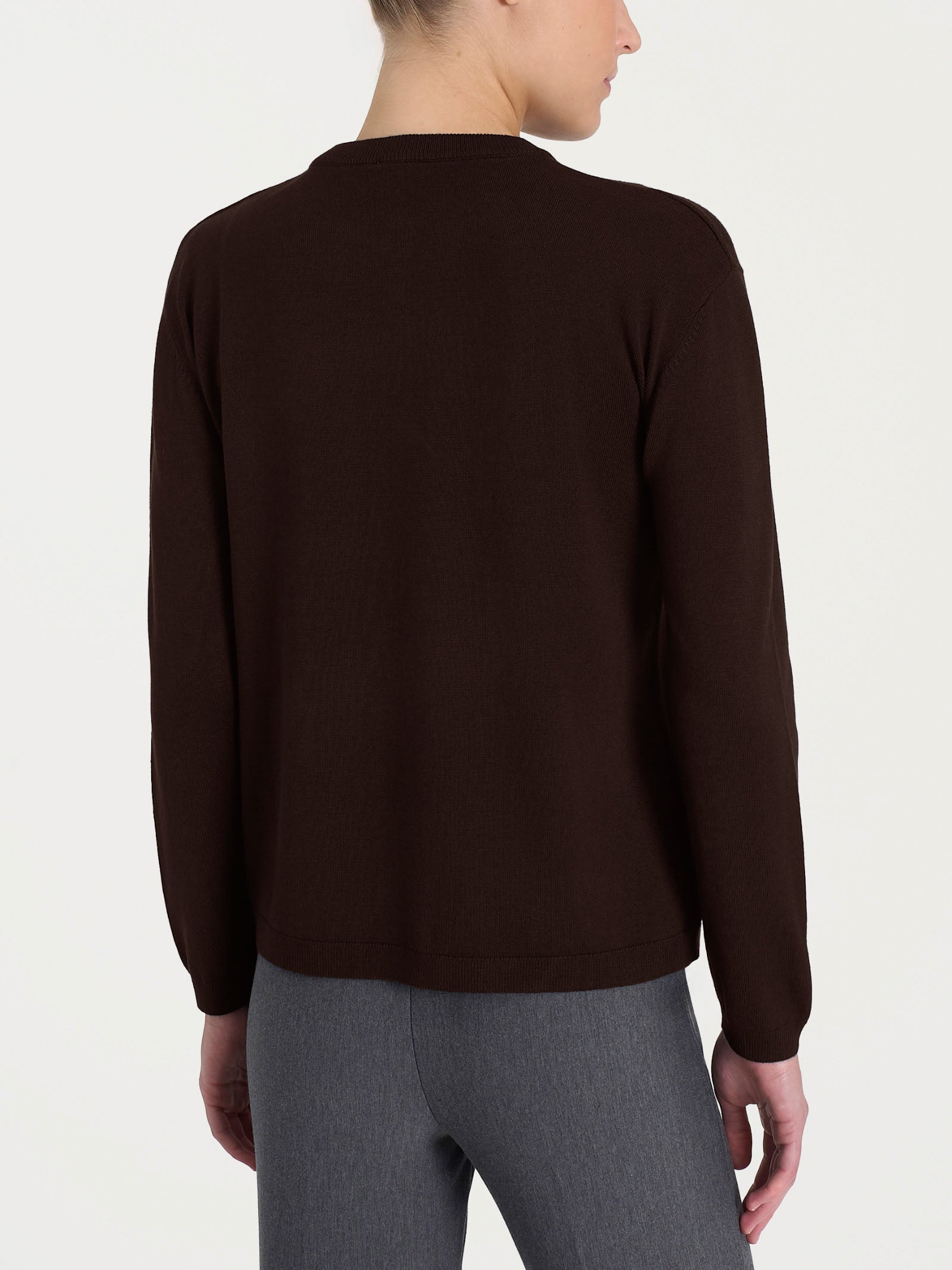 Cardigan corto con due bottoni Four Seasons Marroni Donna - Ragno
