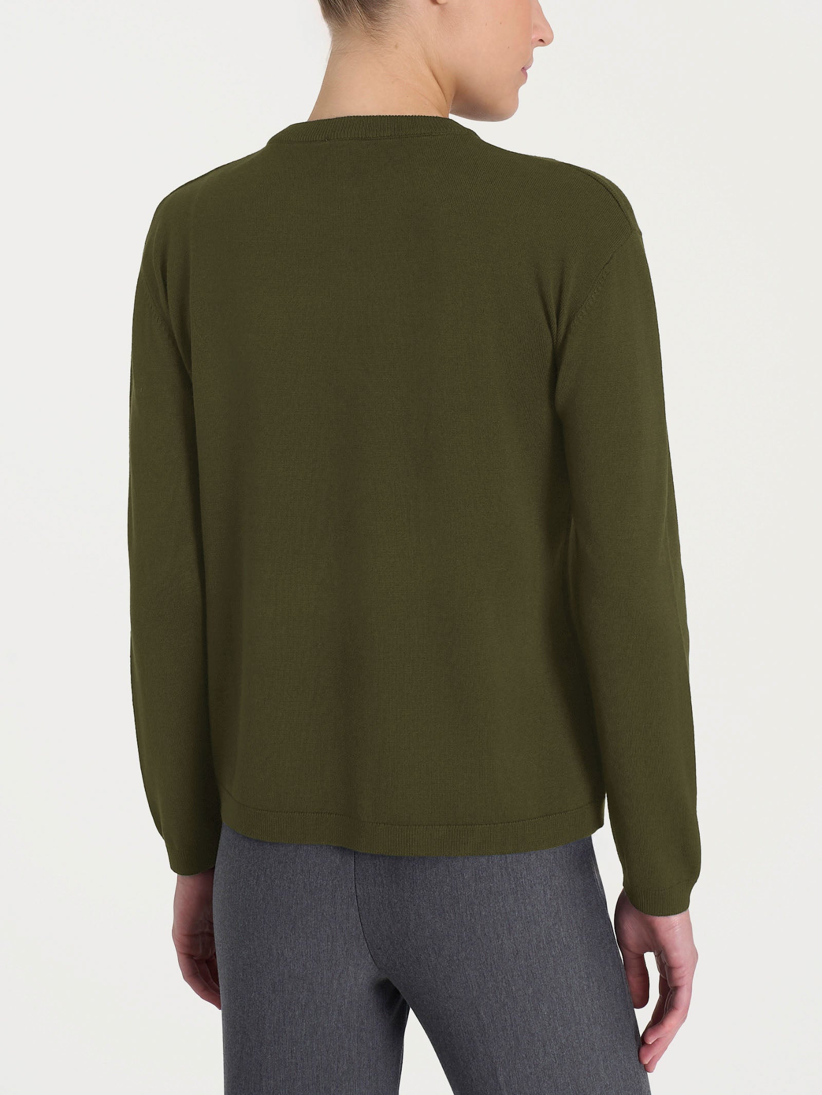 Cardigan corto con due bottoni Four Seasons Verdi Donna - Ragno