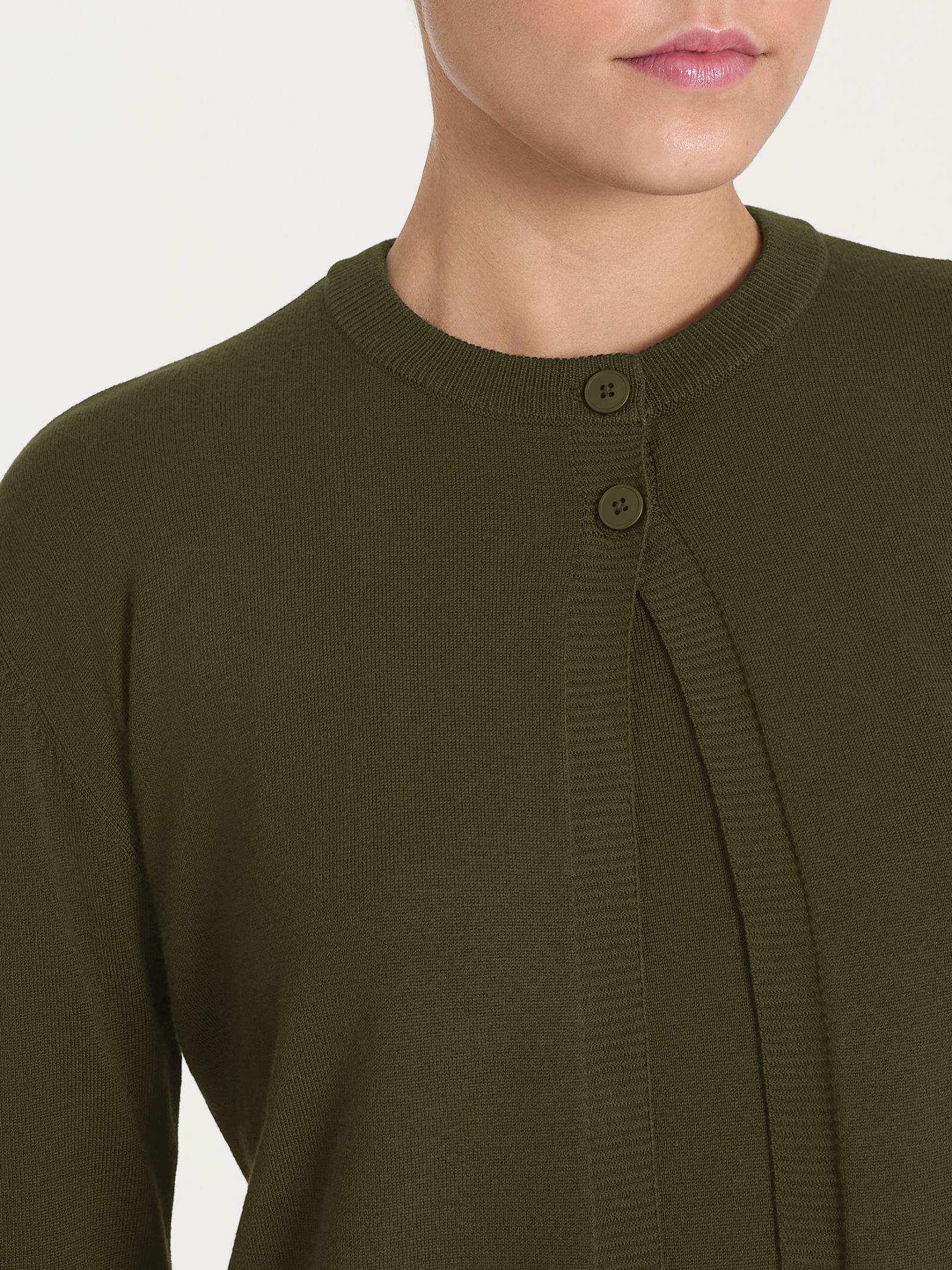 Cardigan corto con due bottoni Four Seasons Verdi Donna - Ragno