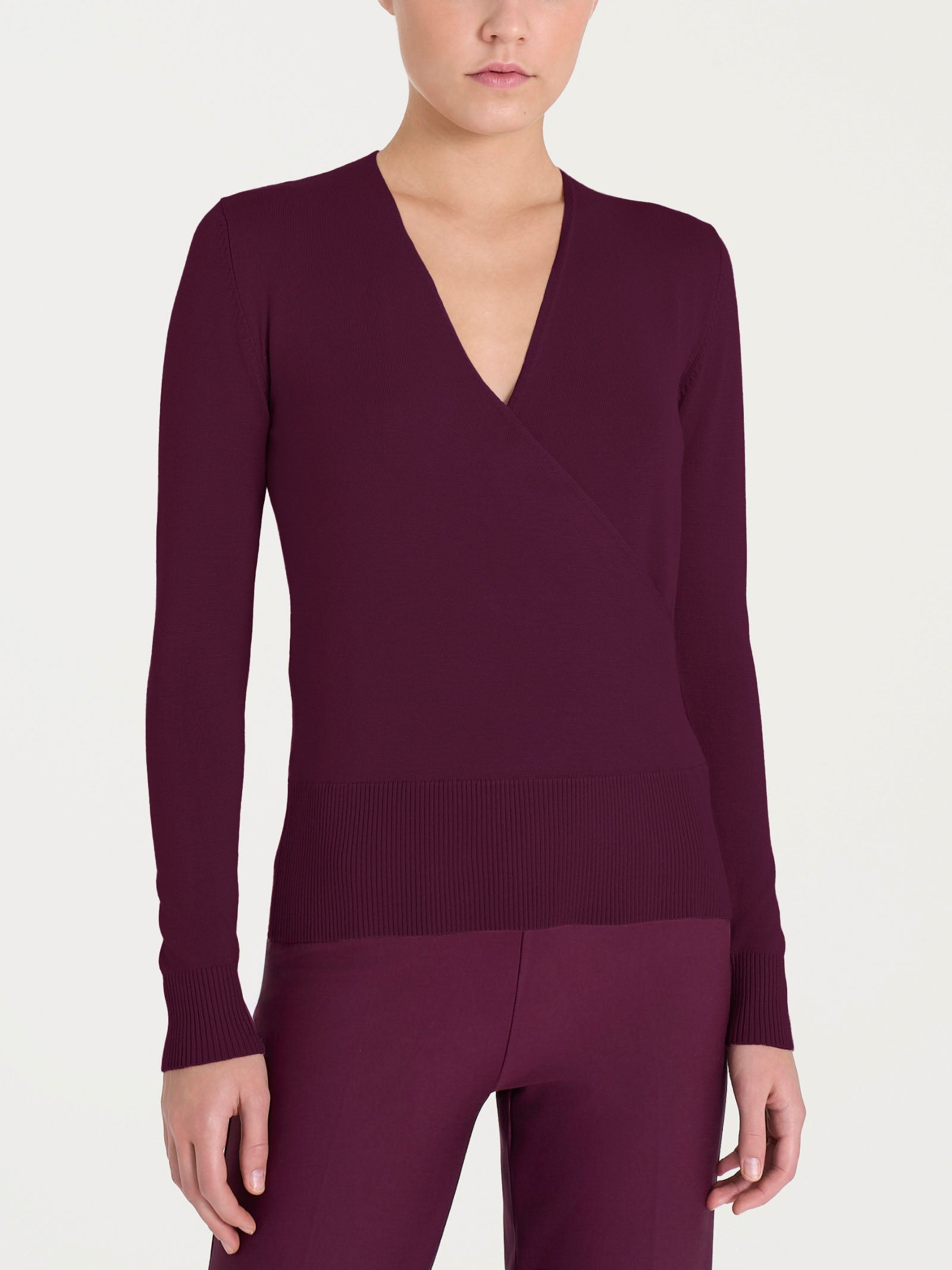 Maglia a portafoglio Four Seasons Viola Donna - Ragno
