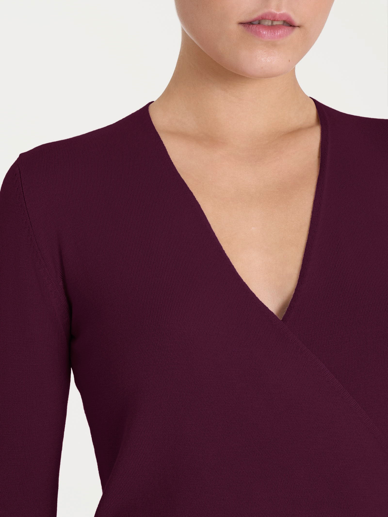 Maglia a portafoglio Four Seasons Viola Donna - Ragno