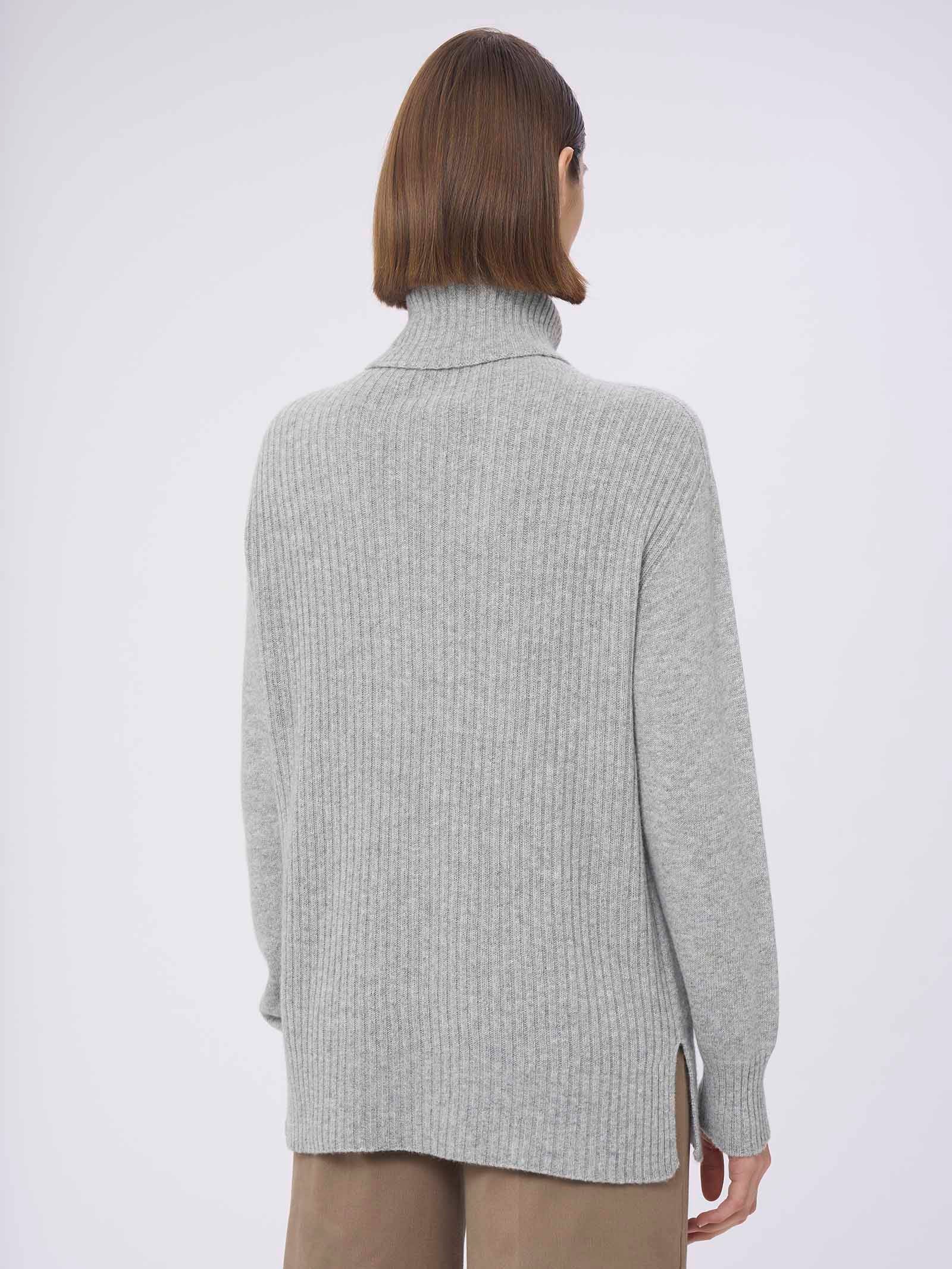 Pullover con collo roulè in Cashmere Blend -  - Ragno