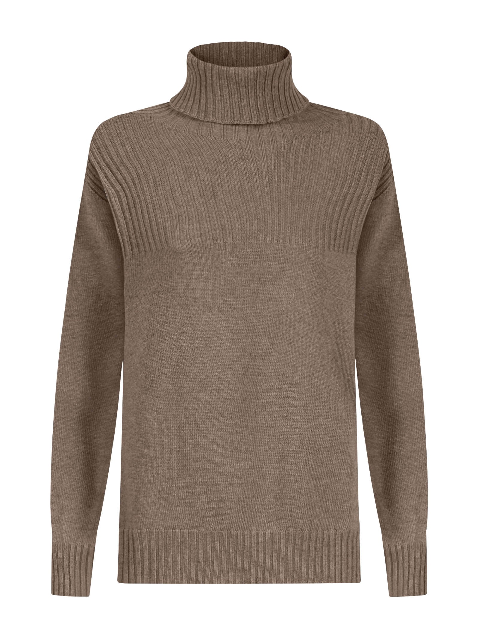 Pullover con collo roulè in Cashmere Blend -  - Ragno