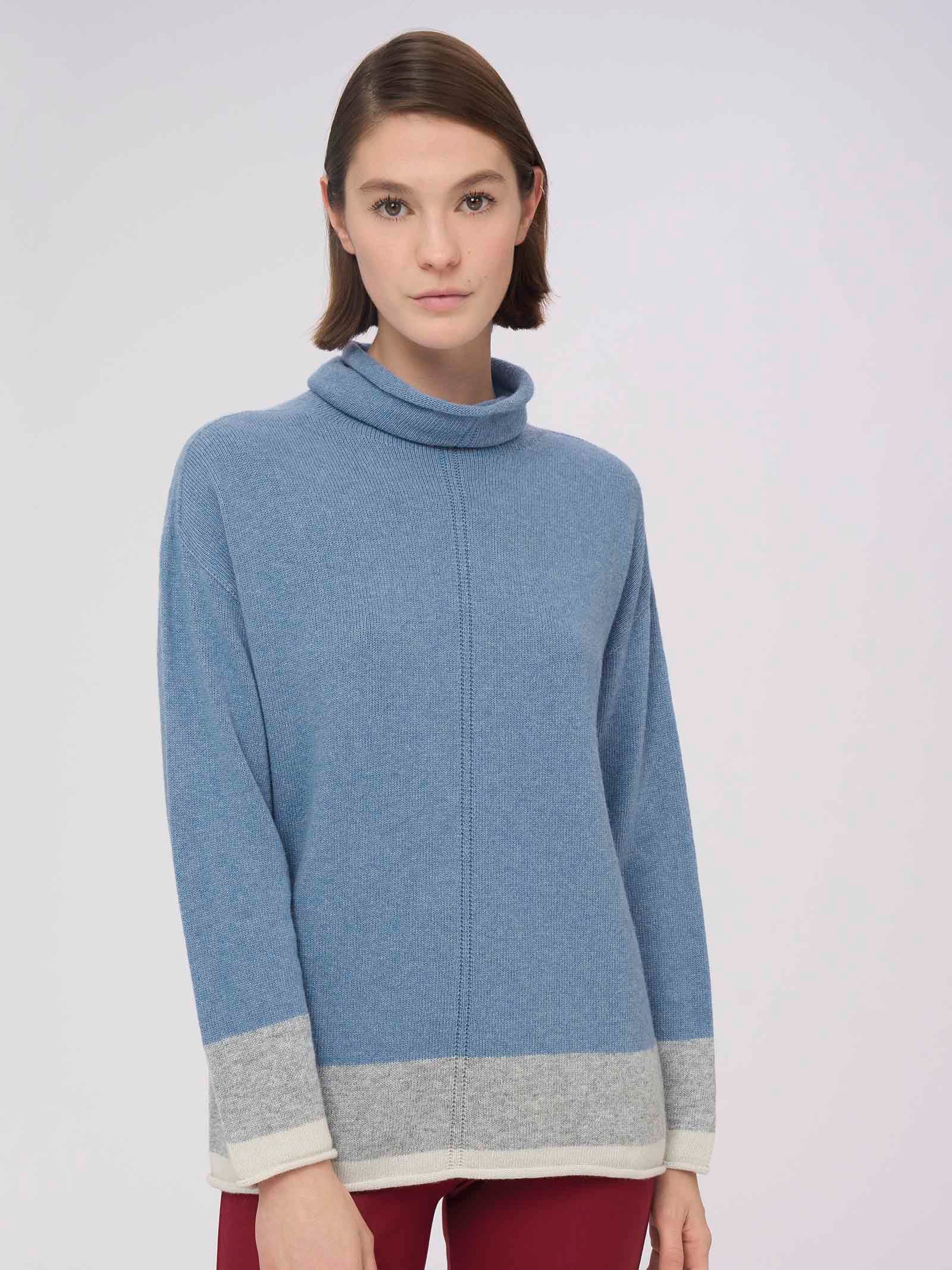 Pullover con collo a ciambella in Cashmere Blend -  - Ragno