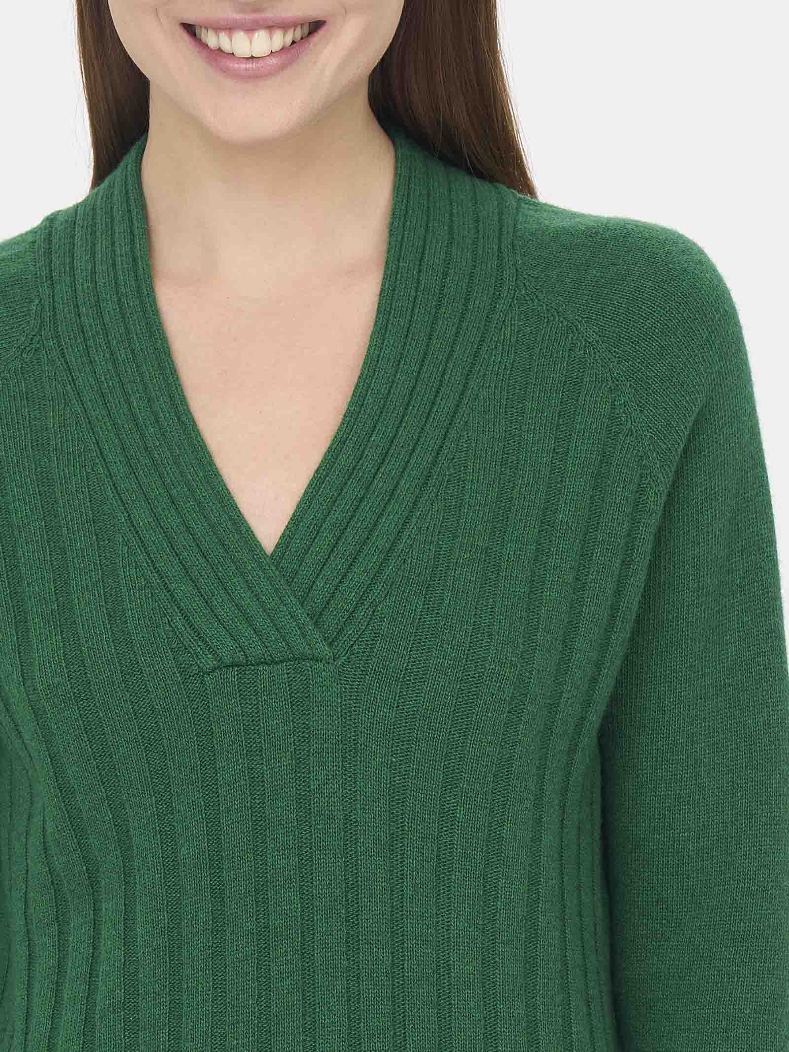 Pullover con scollo a V in Cashmere Blend -  - Ragno