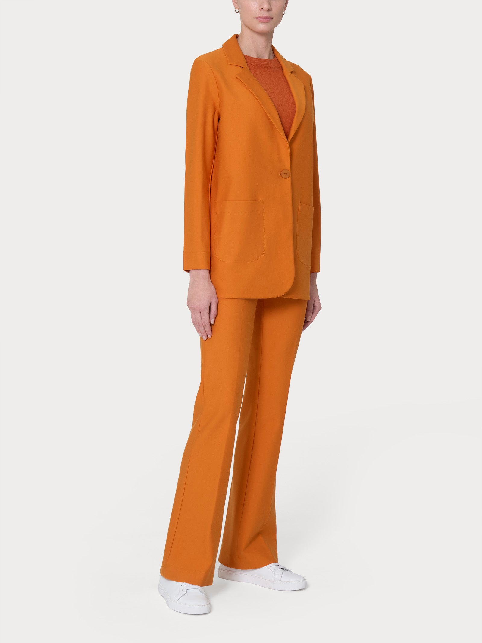 【PORTERNA】Comma Res Blazer Crossover Blazer in Performance Cotton | Women's Blazers