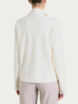 Giacca Shacket in Compact Bianchi Donna - Ragno