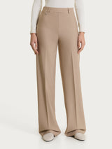 Pantalone a palazzo con tasche in Compact Grigi Donna - Ragno