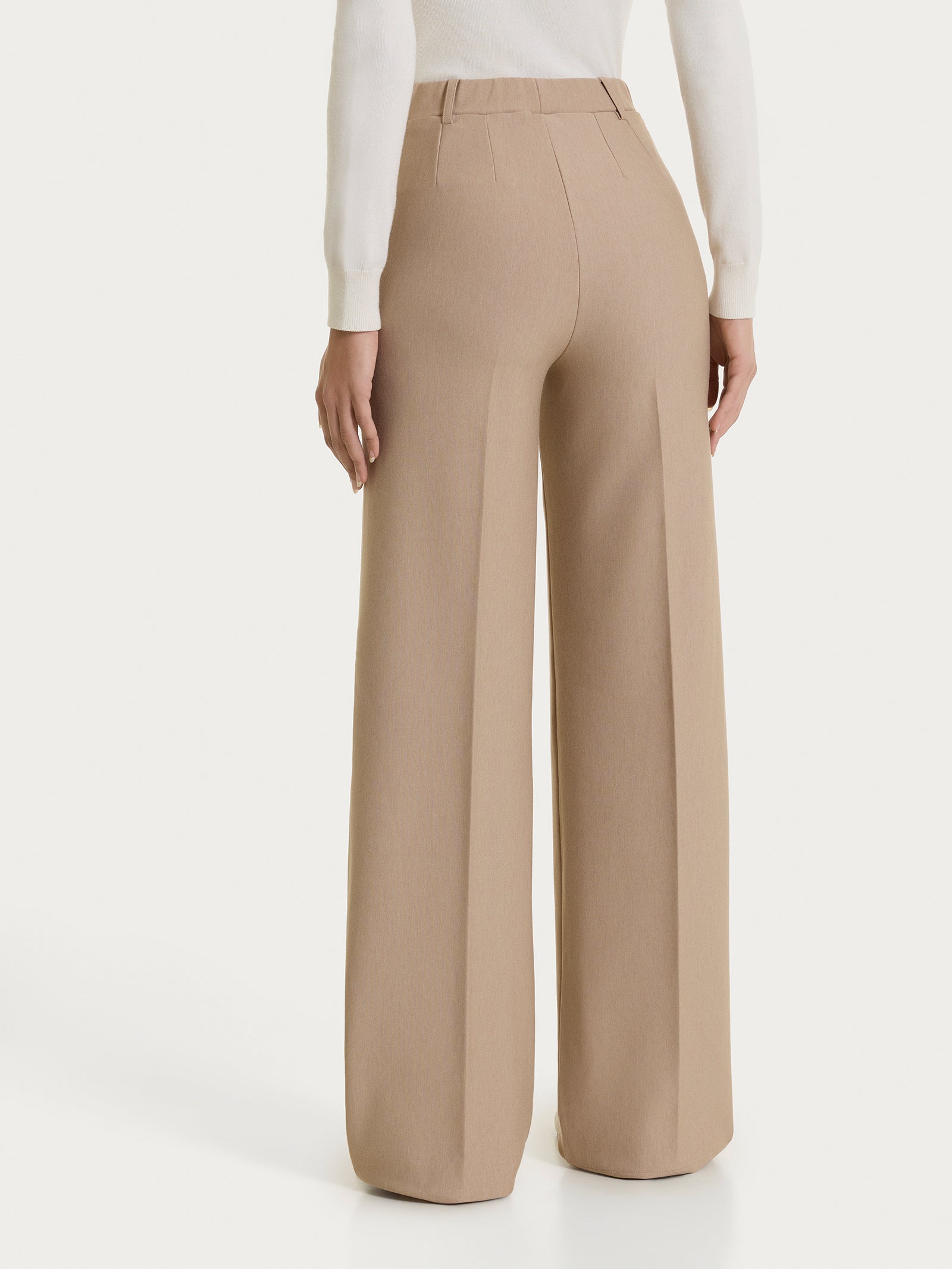 Pantalone a palazzo con tasche in Compact Grigi Donna - Ragno