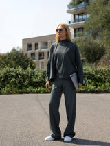 Pantalone a palazzo con tasche in Compact Grigi Donna - Ragno
